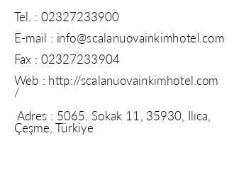 Scala Nuova Inkim Hotel eme iletiim bilgileri